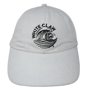 White Claw Slideback Baseball Cap White One Size Adjustable Embroidered